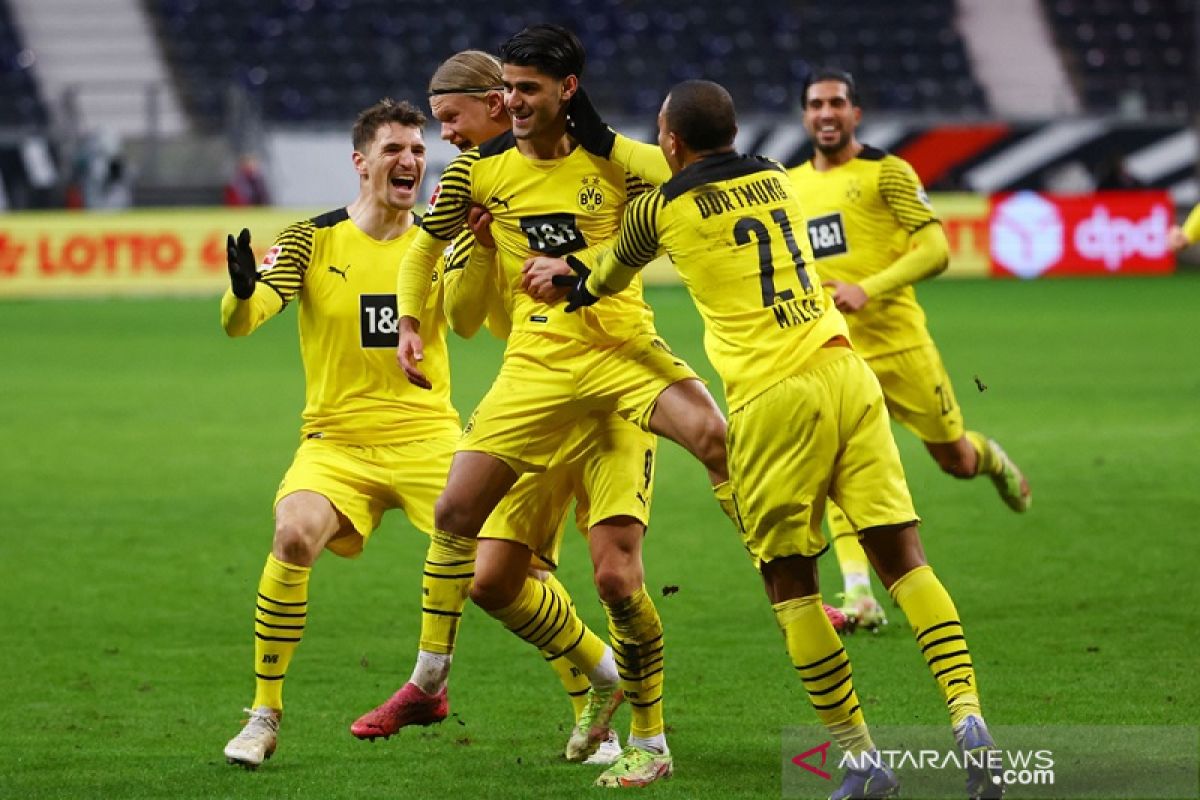 Liga Jerman - Dortmund menang dramatis 3-2 atas Frankfurt