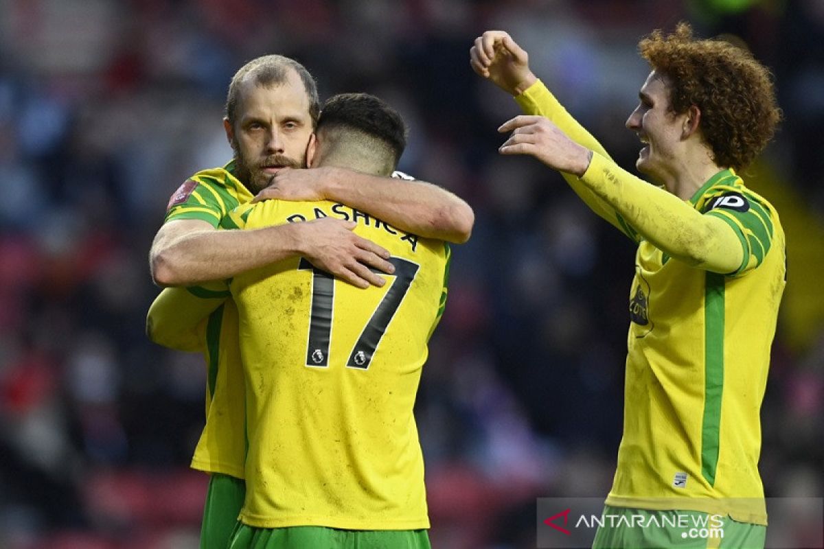 Norwich, West Ham dan Wolverhampton lanjut ke putaran keempat Piala FA