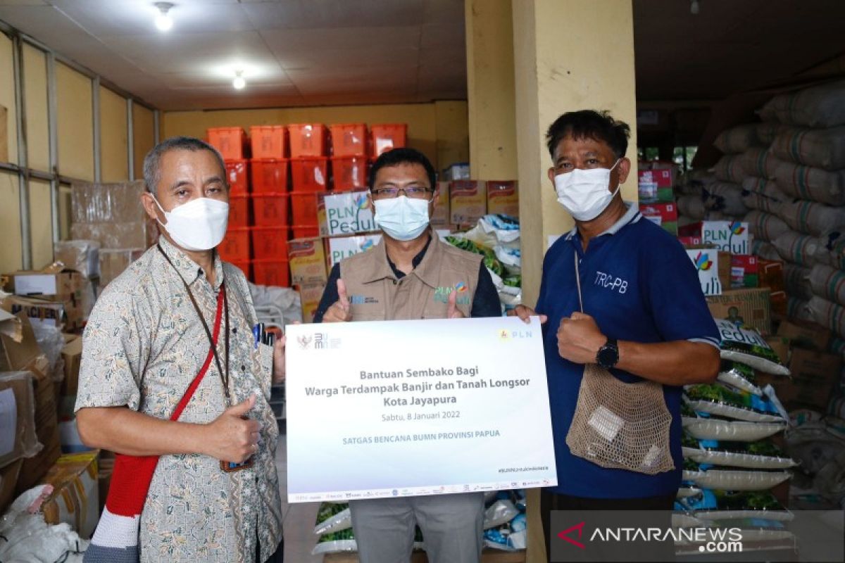 Satgas BUMN Papua salurkan bantuan bahan pokok bagi korban banjir