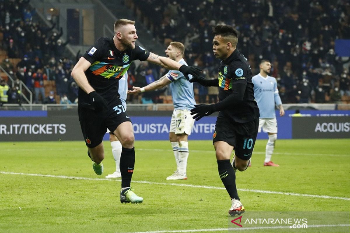 Inter restorasi kedudukan di puncak klasemen usai tundukkan Lazio