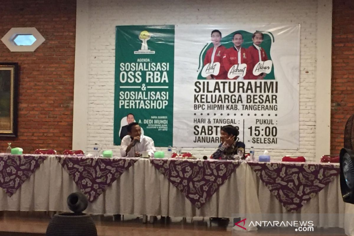 HIPMI Tangerang dorong Pemda gencar sosialisasikan OSS RBA