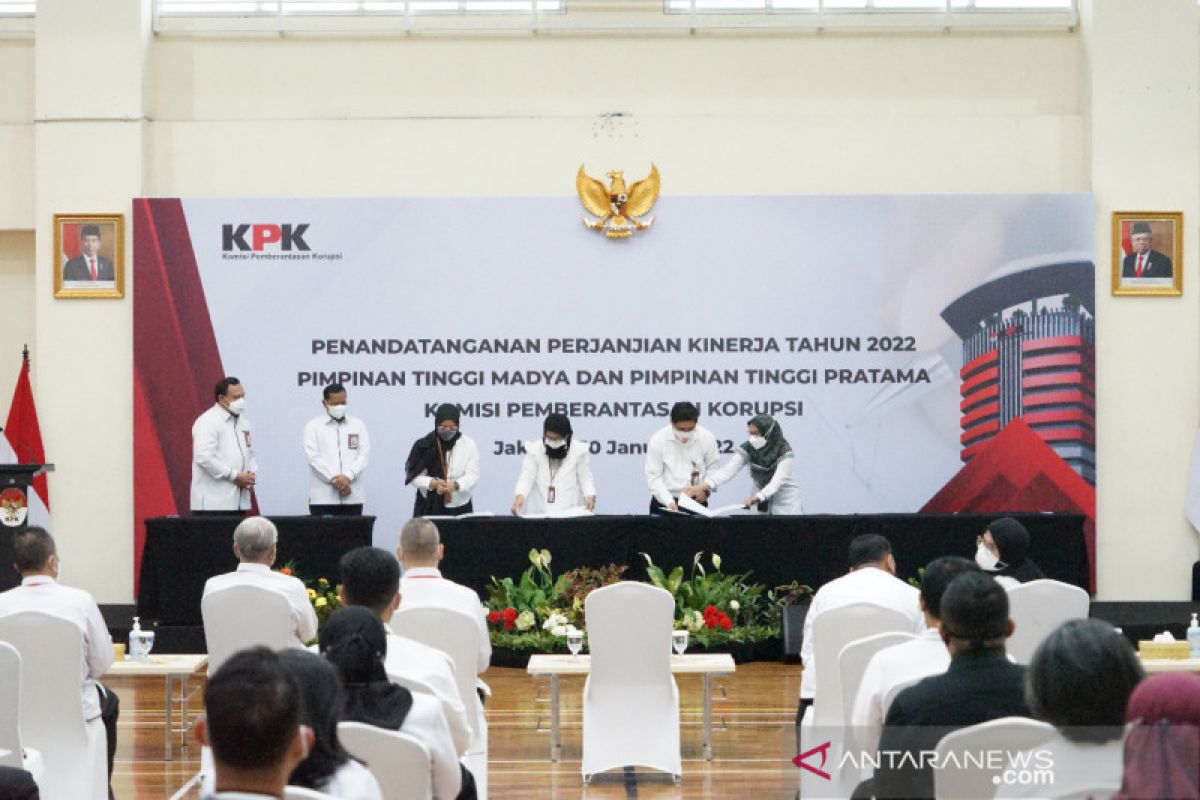 KPK tanda tangani perjanjian kinerja 2022