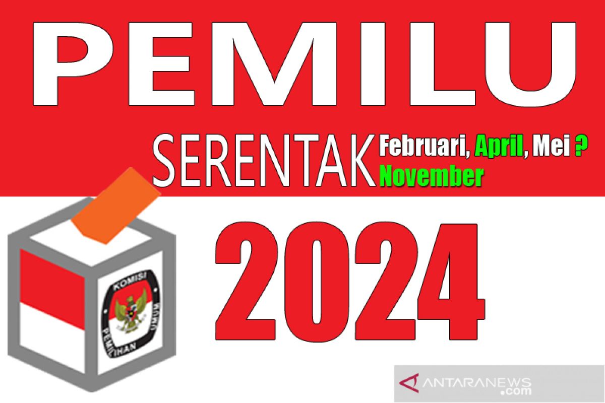 Tiga skenario Pemilu 2024: Februari, April, Mei