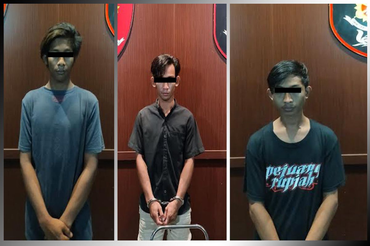 Polisi tangkap tiga pemuda pengeroyok warga Palangka Raya