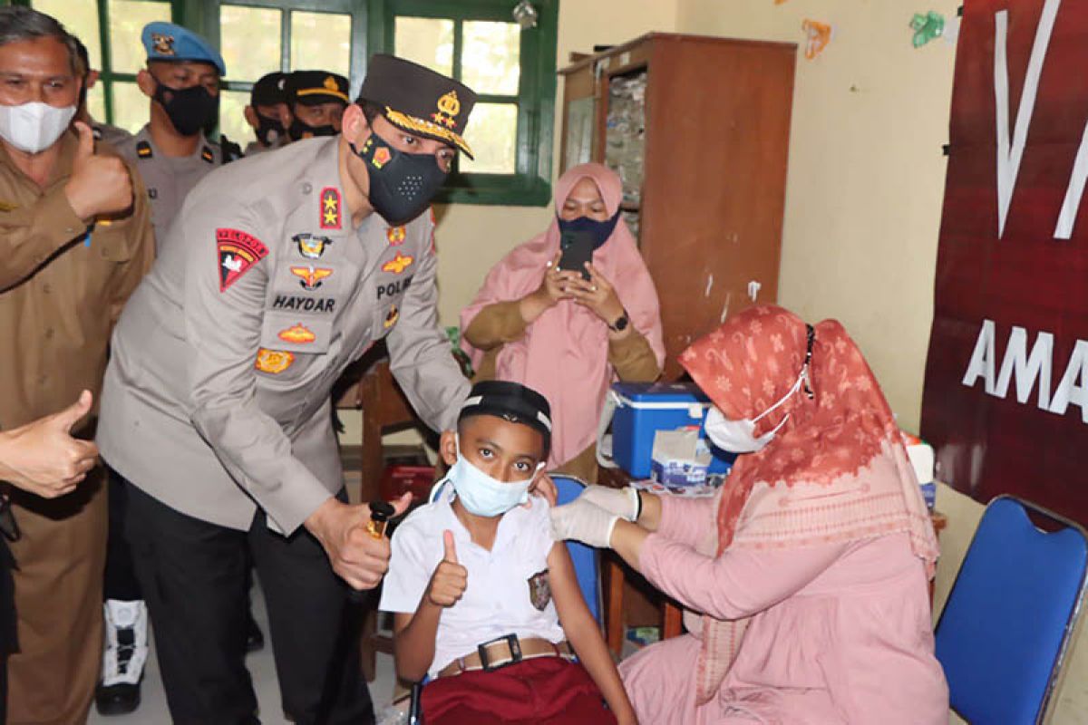 Capaian vaksinasi anak Polda Aceh capai 1,9 persen
