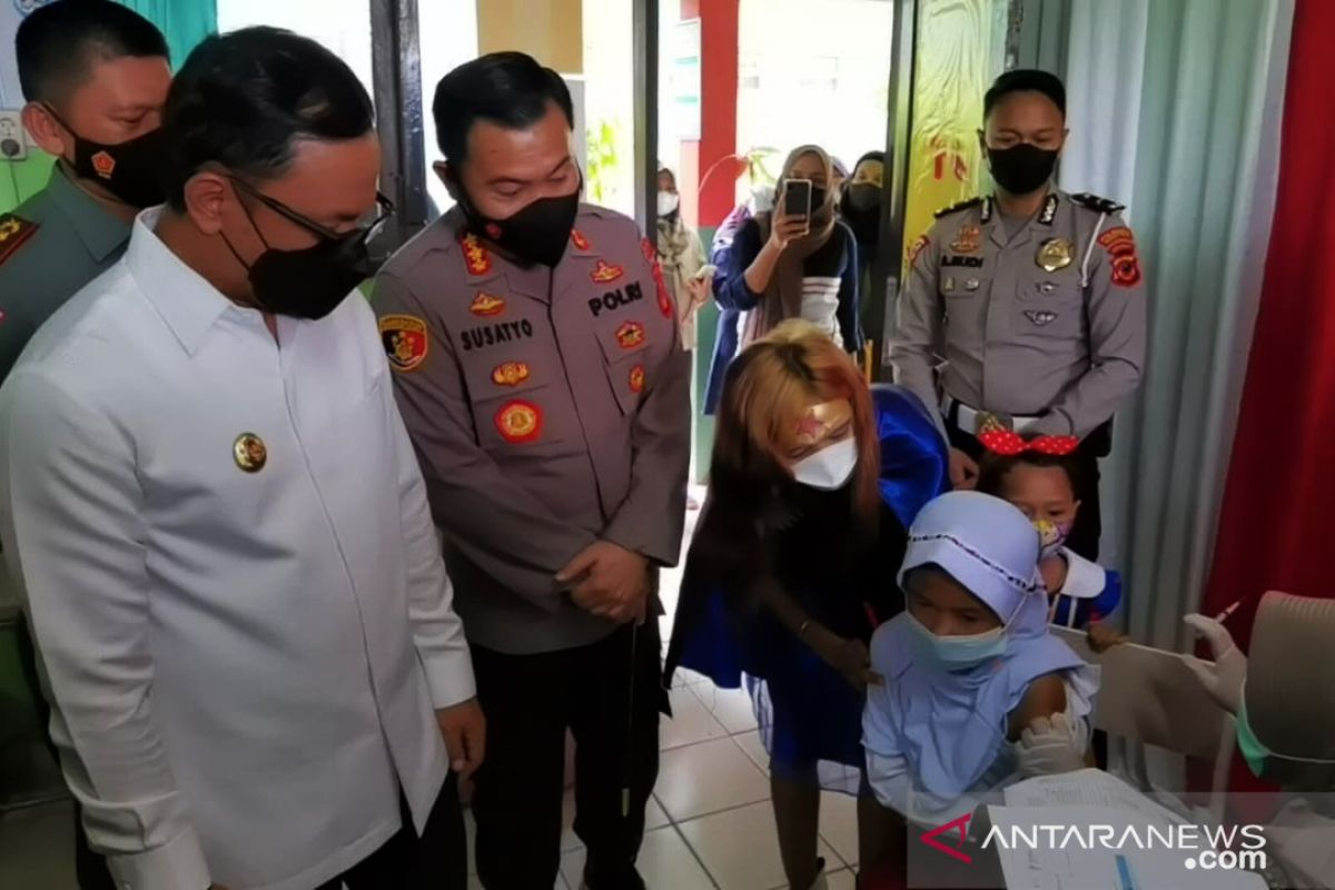 Kapolresta Bogor awasi syarat vaksinasi sekolah hadapi PTM