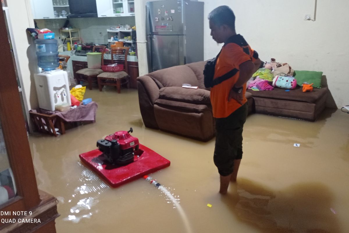 Permukiman di Rangkasbitung, Lebak  terendam banjir