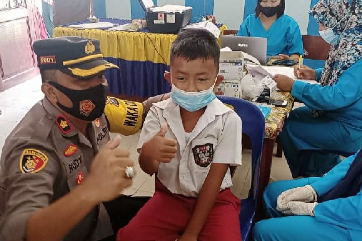 Begini cara Polres Batubara ajak anak tidak takut vaksin