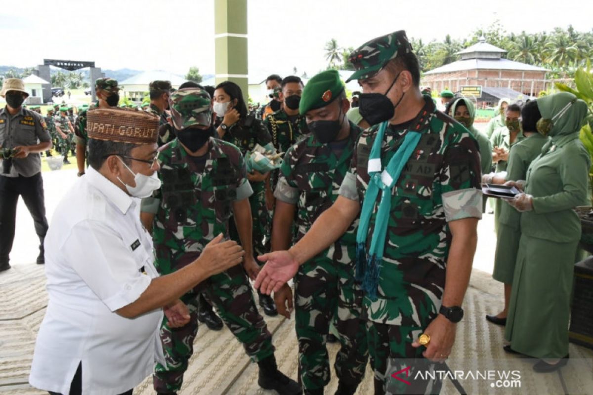 Pangdam XIII/Merdeka tinjau progres pembangunan Secaba di Gorontalo