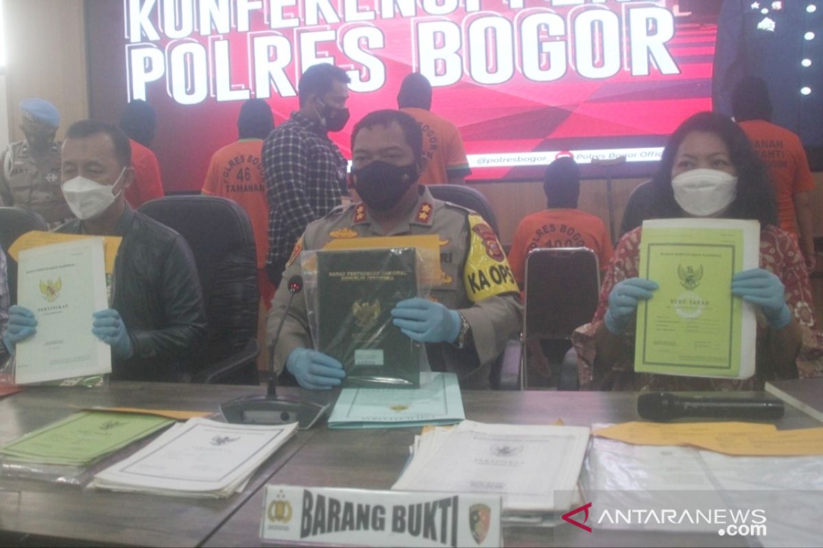 Polisi tangkap enam orang mafia tanah penjual aset negara di Bogor