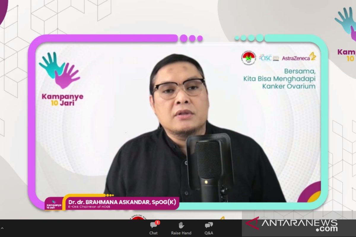 Ketua HOGI: Kanker ovarium pada perempuan masih sulit dideteksi