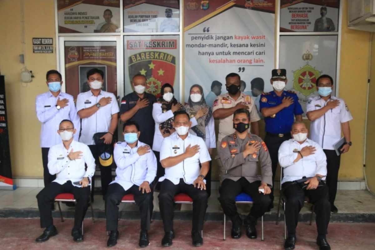 Tingkatkan sinergitas, Wabup Fauzi kunker Ke Polres Pringsewu