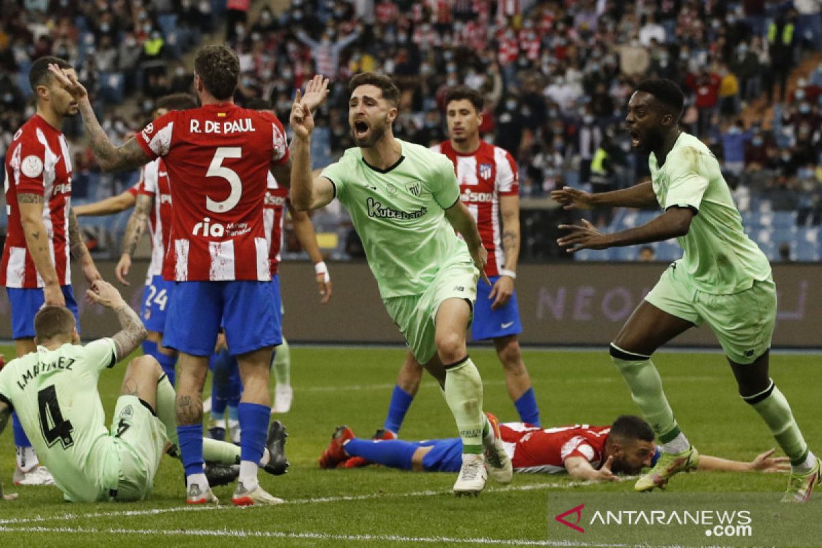 Piala Super Spanyol: Kalahkan Atletico 2-1, Athletic Bilbao ke final