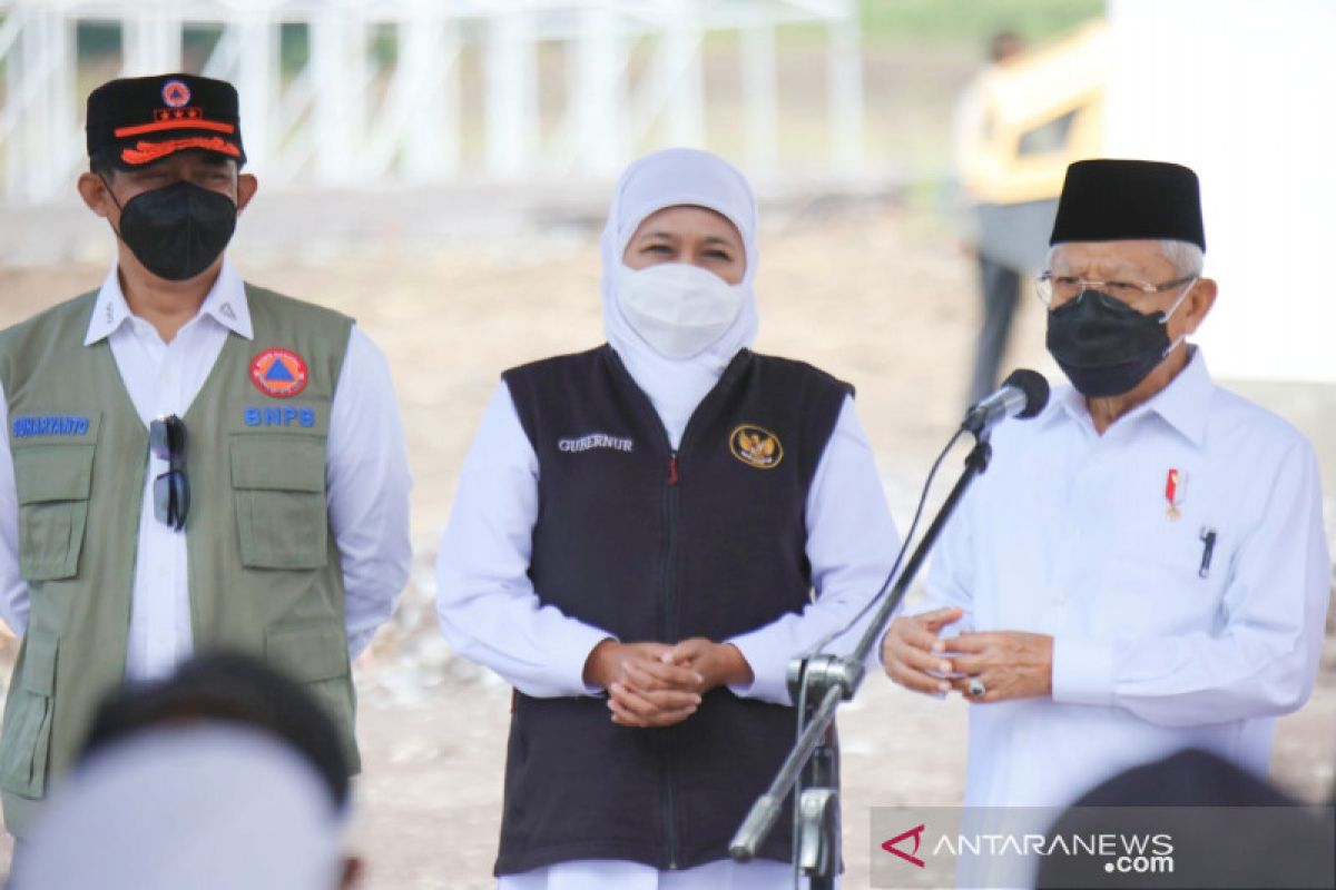 Gubernur Jatim pastikan huntara penyintas Semeru siap ditempati saat Lebaran