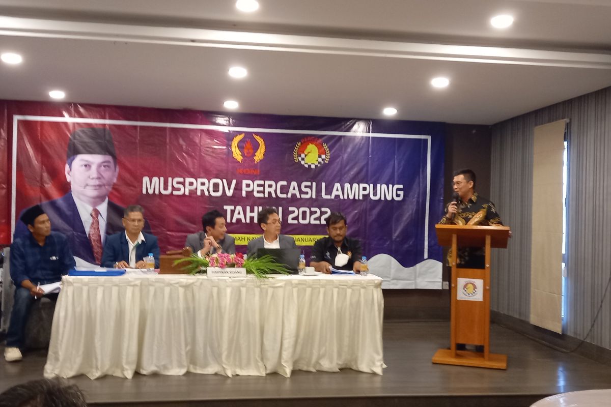 Yanuar Irawan terpilih jadi ketua umum Percasi Lampung