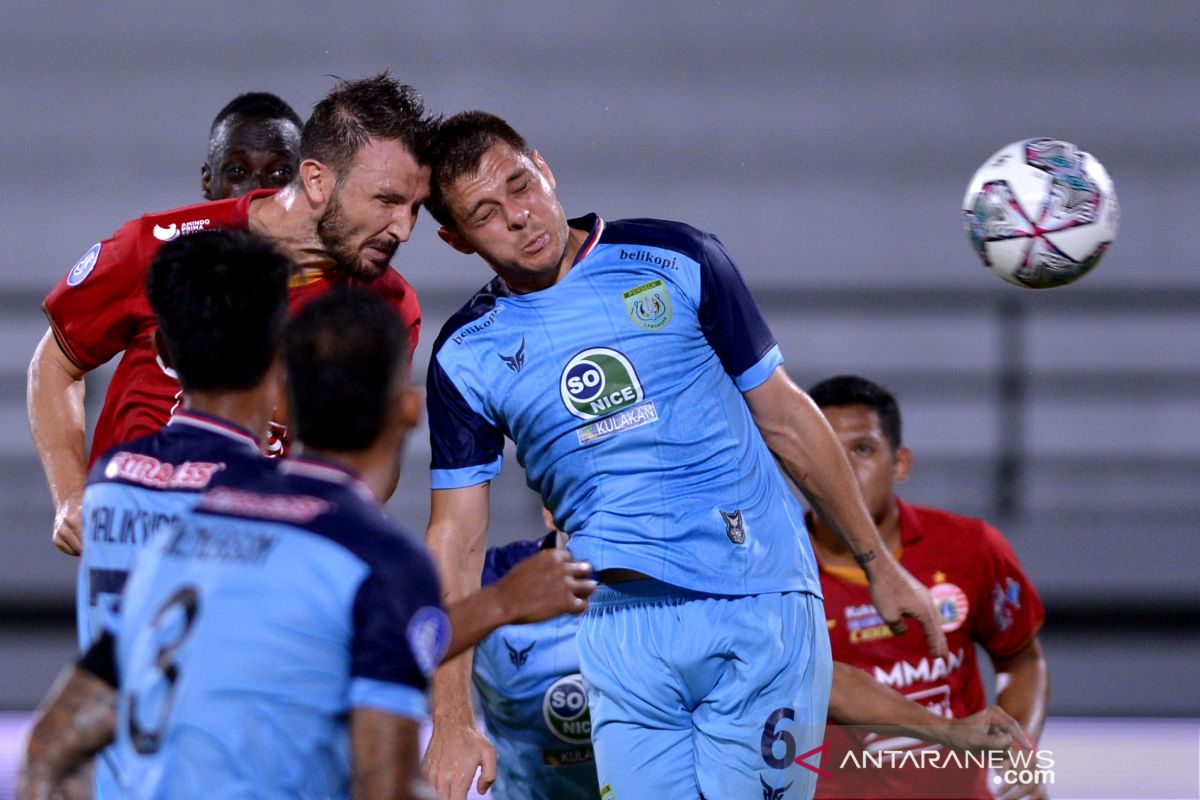 Gol Marco Motta selamatkan Persija dari kekalahan kontra Persela