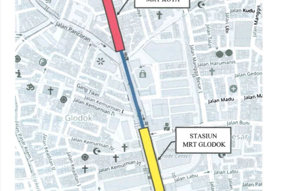 Dishub DKI rekayasa lalu lintas selama konstruksi MRT Glodok-Kota