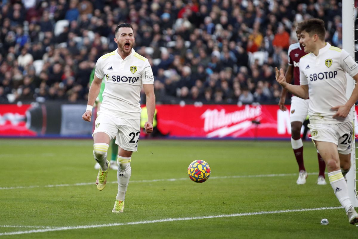 Hattrick Jack Harrison, Leeds atasi West Ham 3-2