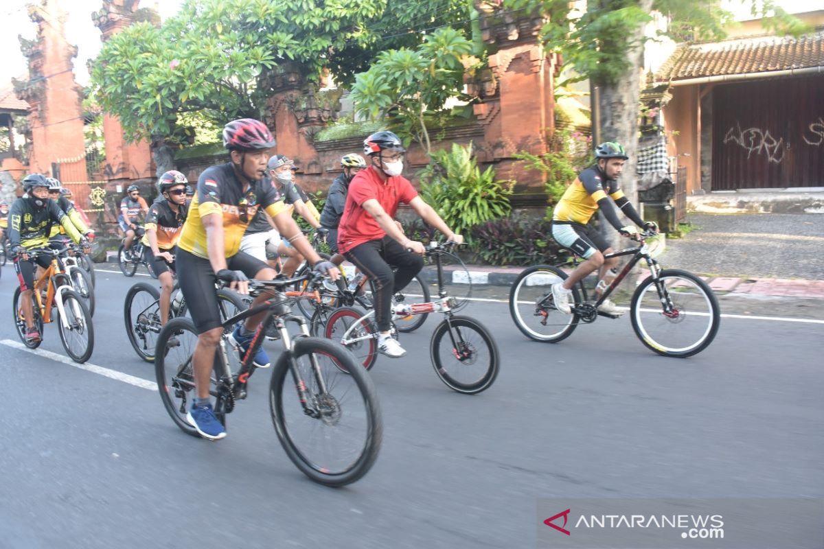 Wali Kota Denpasar bersepeda bersama SAMAS tempuh 30km