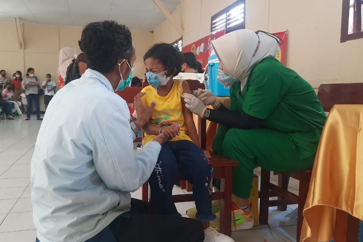 Antusias vaksinasi anak usia 6-11 tahun di Ambon meningkat