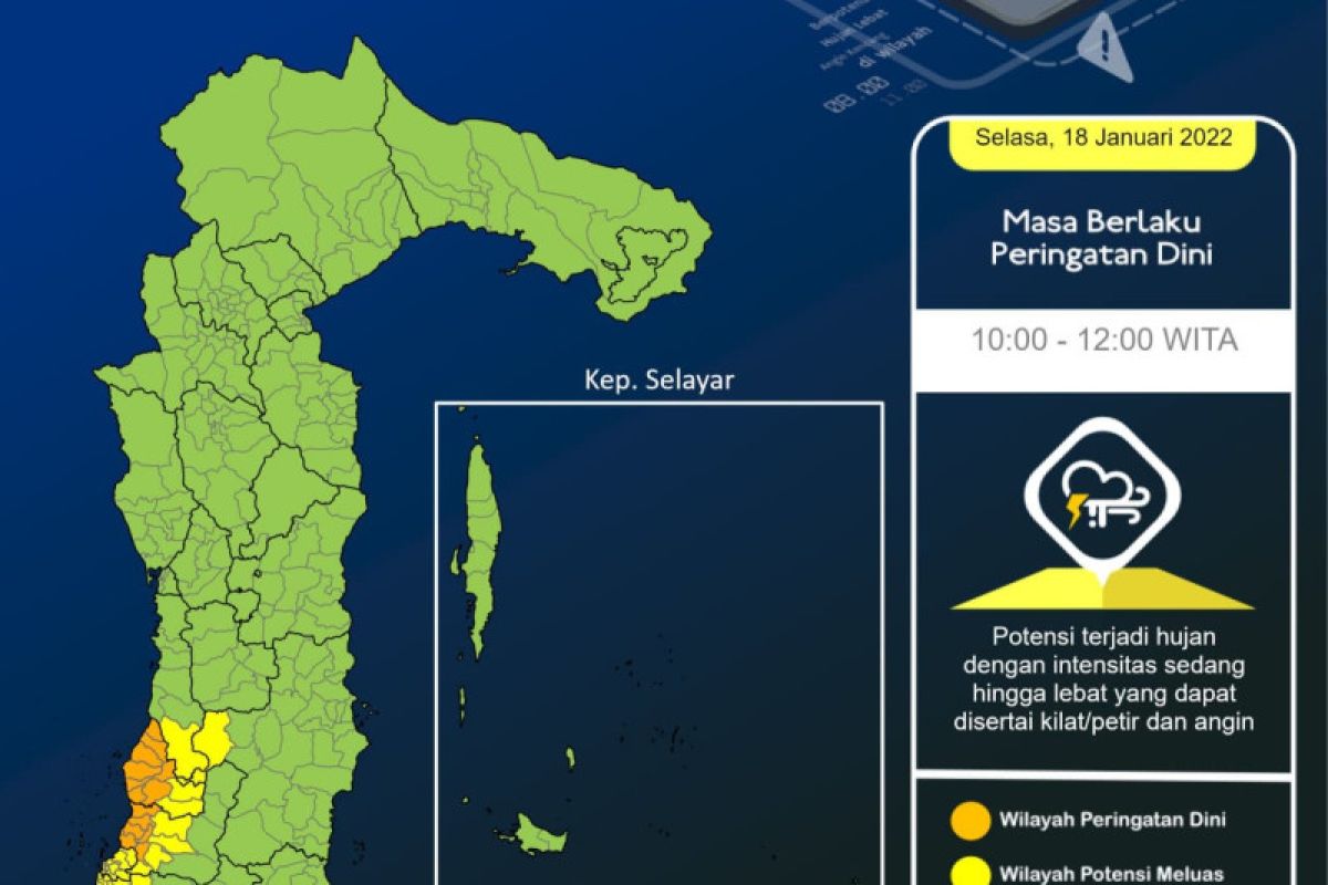 BMKG ingatkan warga waspada dampak hidrometeorologi 3 hari ke depan