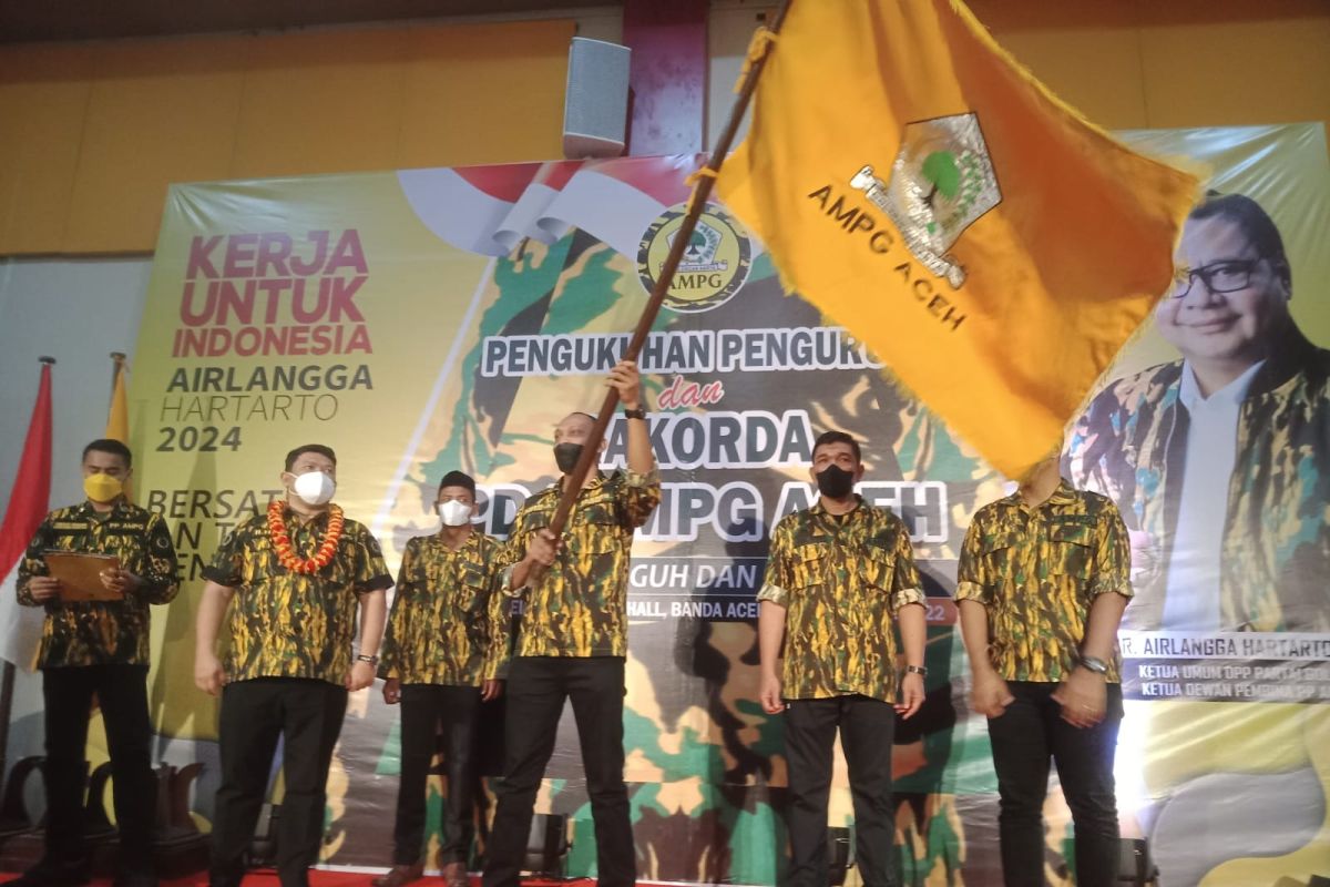Ilham Permana kukuhkan PD I angkatan muda partai Golkar Aceh