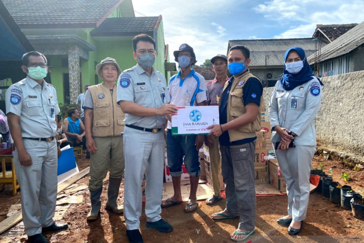 Jasa Raharja Cabang Banten bantu korban gempa Sumur Pandeglang