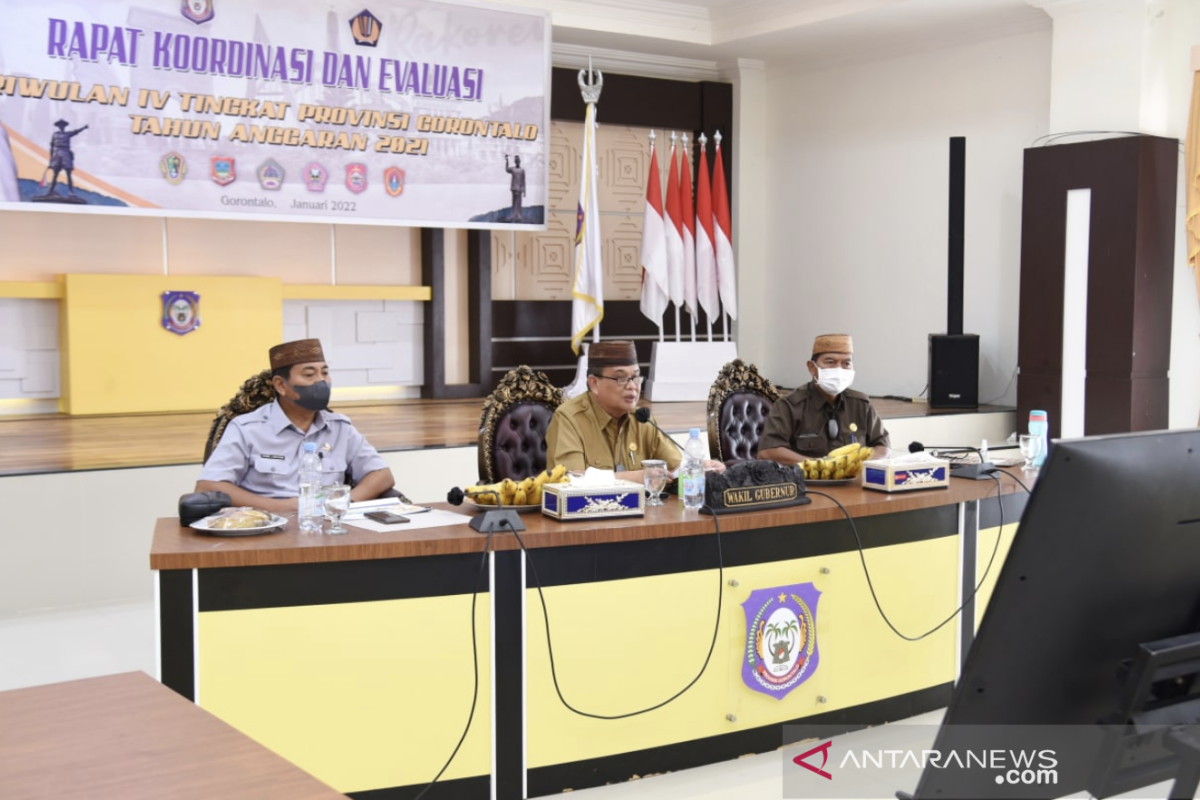 Wagub Gorontalo minta OPD pacu penyerapan anggaran tahun 2022