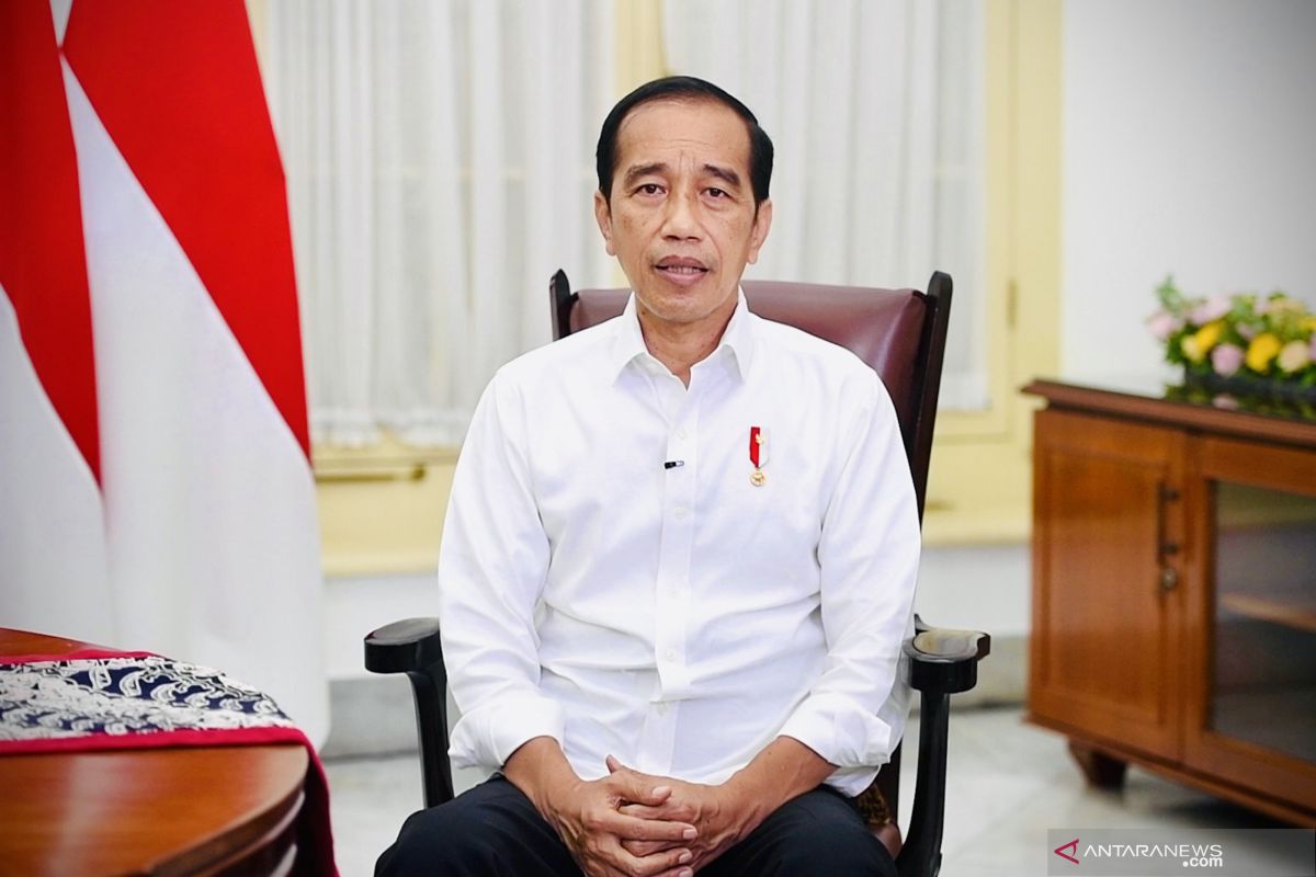 Presiden Jokowi harap dukungan industri jasa keuangan untuk akselerasi PEN