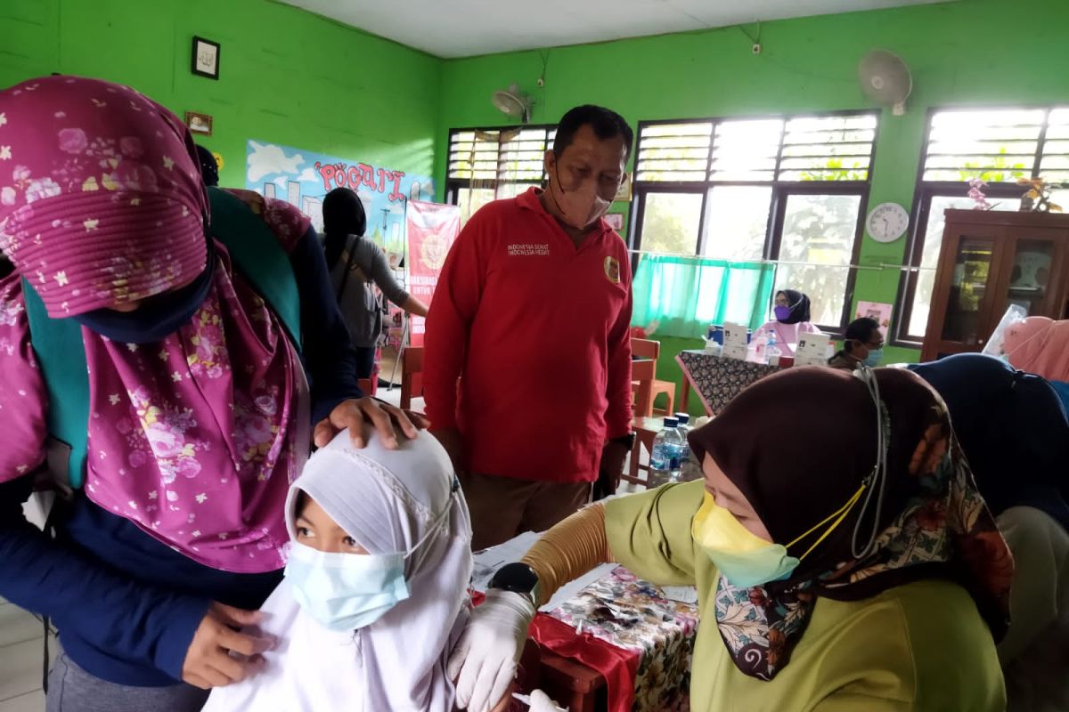 Cegah Omicron, BIN Banten vaksinasi 1.146 anak di SDN Bujang Gadung Cilegon