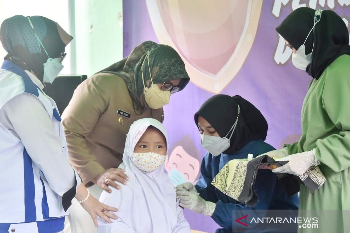 Satgas COVID-19 Bogor gencar lakukan vaksinasi anak usia 6-11 tahun