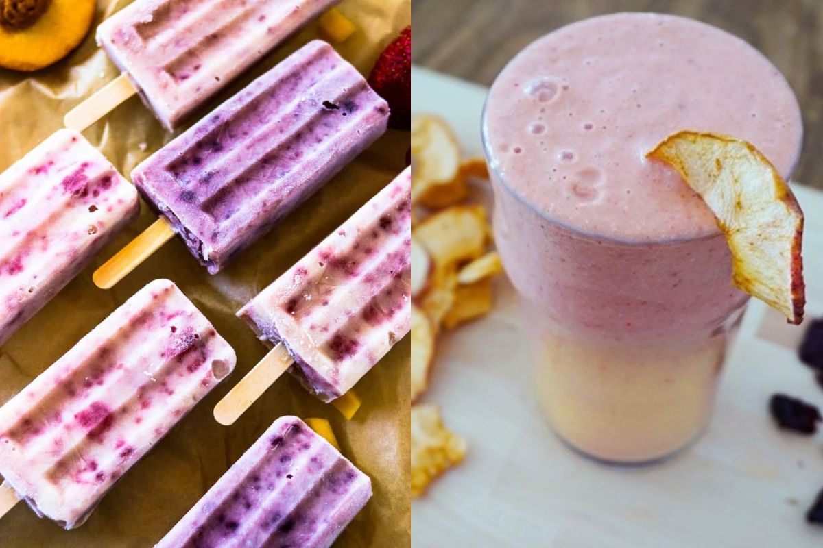 Resep praktis penyegar hari, es loli dan smoothies