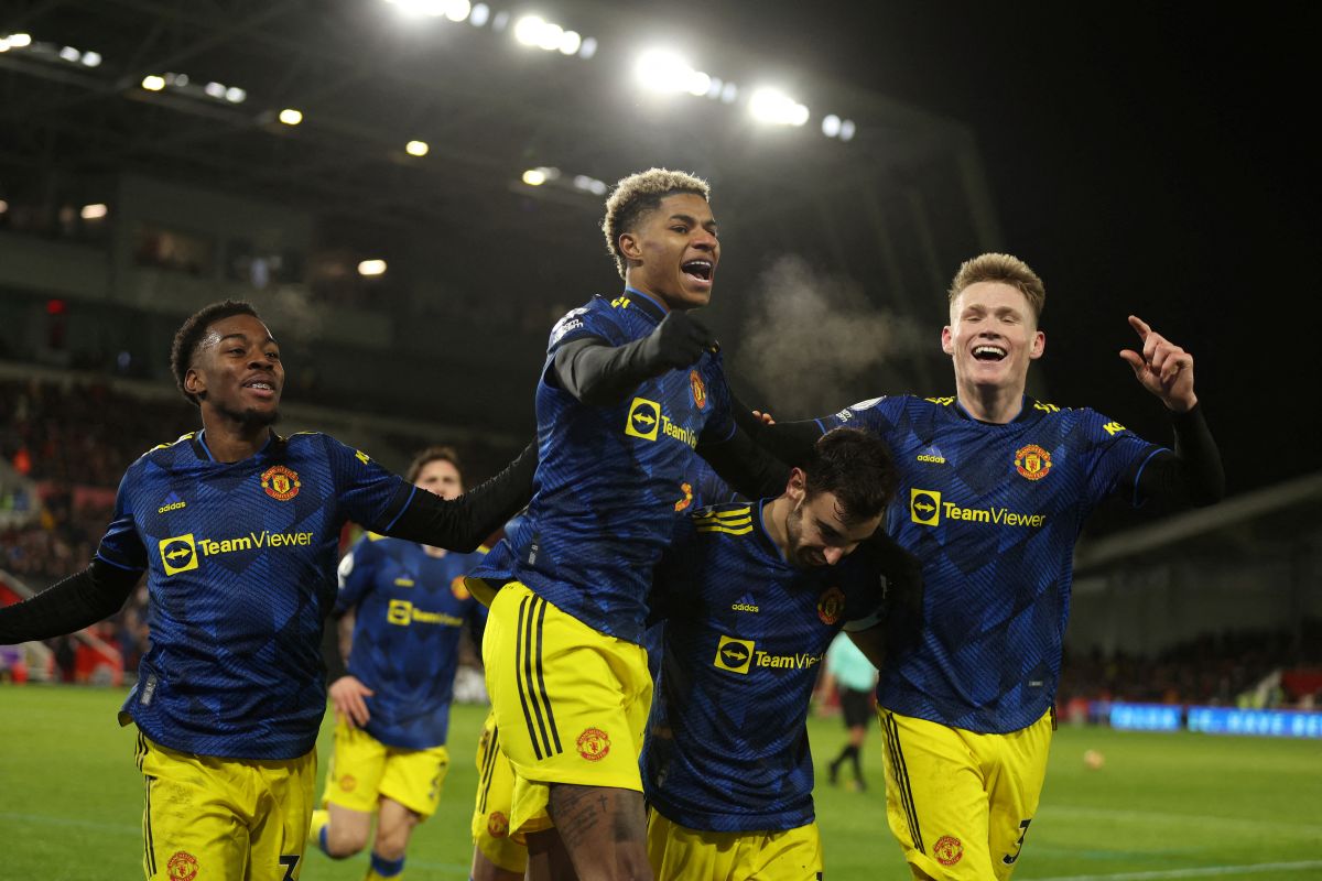 Liga Inggris: Man United petik kemenangan  3-1 atas Brentford