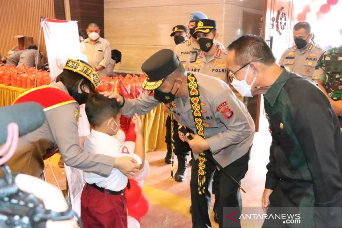 Kapolda Kaltim tinjau vaksinasi serentak bagi lansia dan anak 6-11 tahun