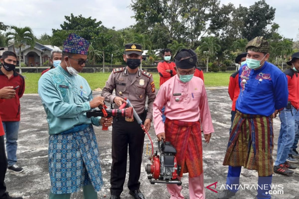 Camat dan Polsek Rangsang Barat siaga karhutla