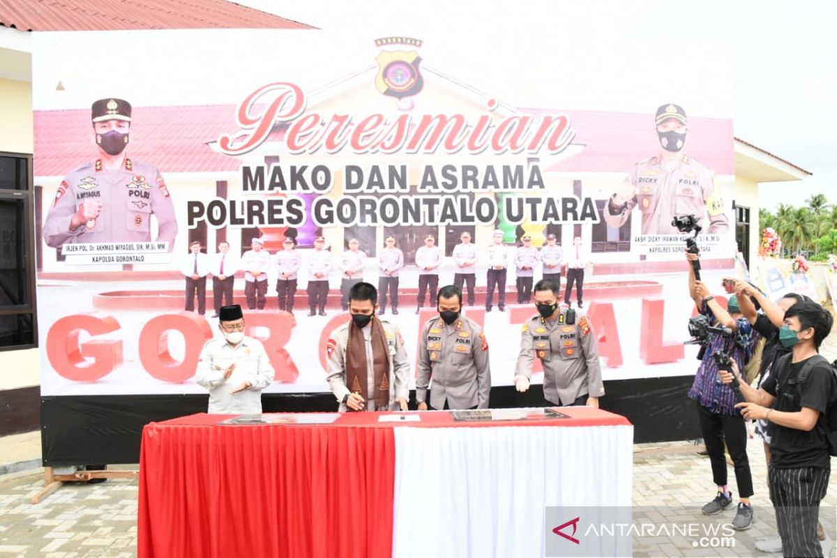 Kapolda Gorontalo resmikan Mako Polres Gorontalo Utara