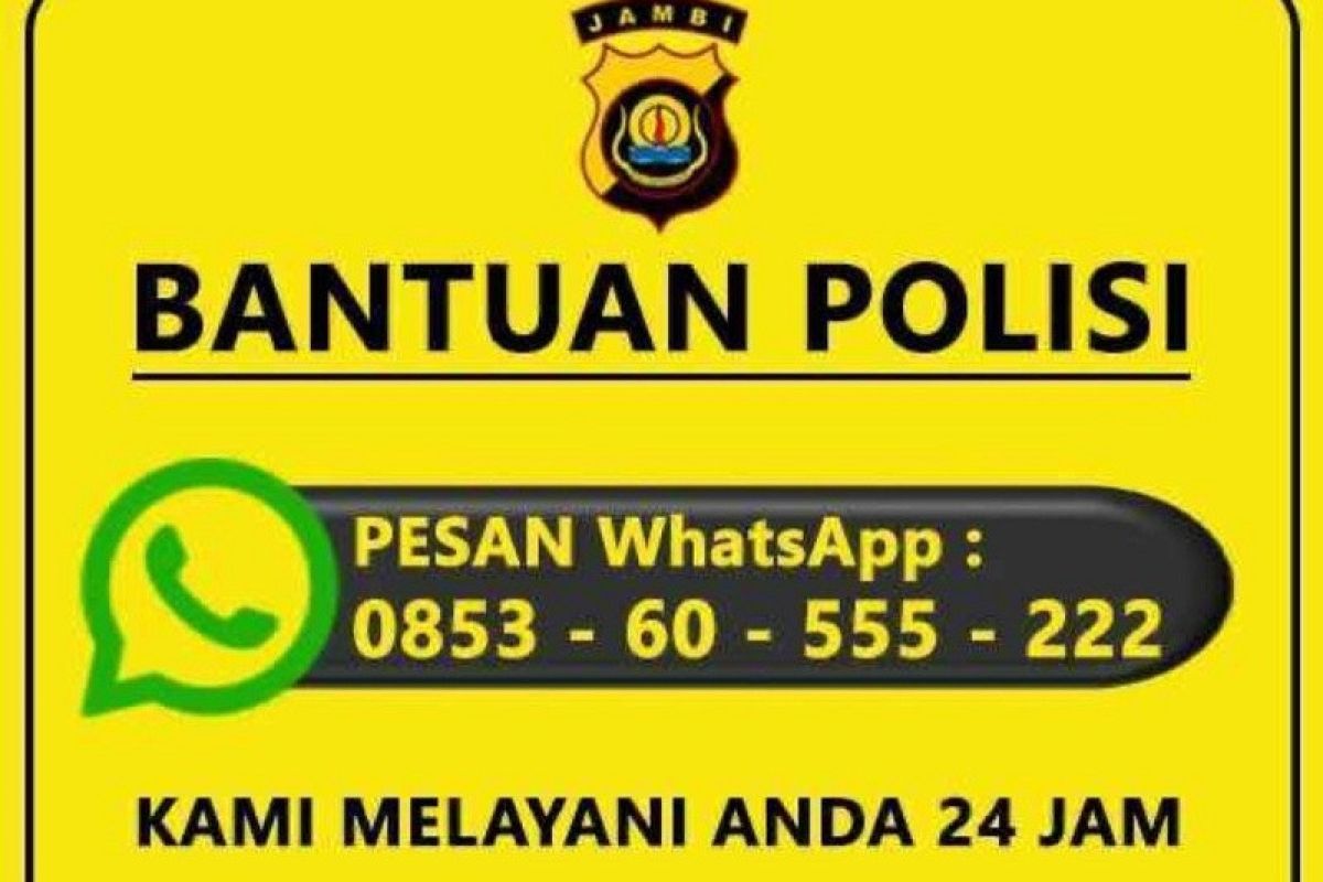 Polda Jambi siapkan nomor telepon bantuan gangguan kamtibmas