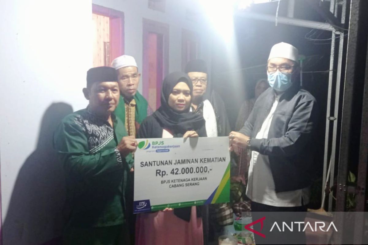 Baru sekali bayar iuran, ahliwaris Pudin Hidayat terima santunan Rp42 juta