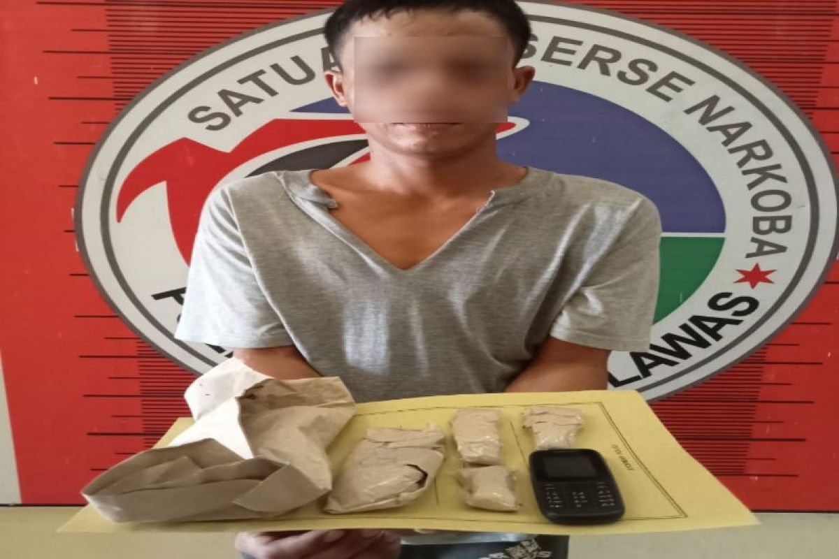 Simpan 100 gram ganja dalam jok Septor, NS Diglandang ke Polres Palas