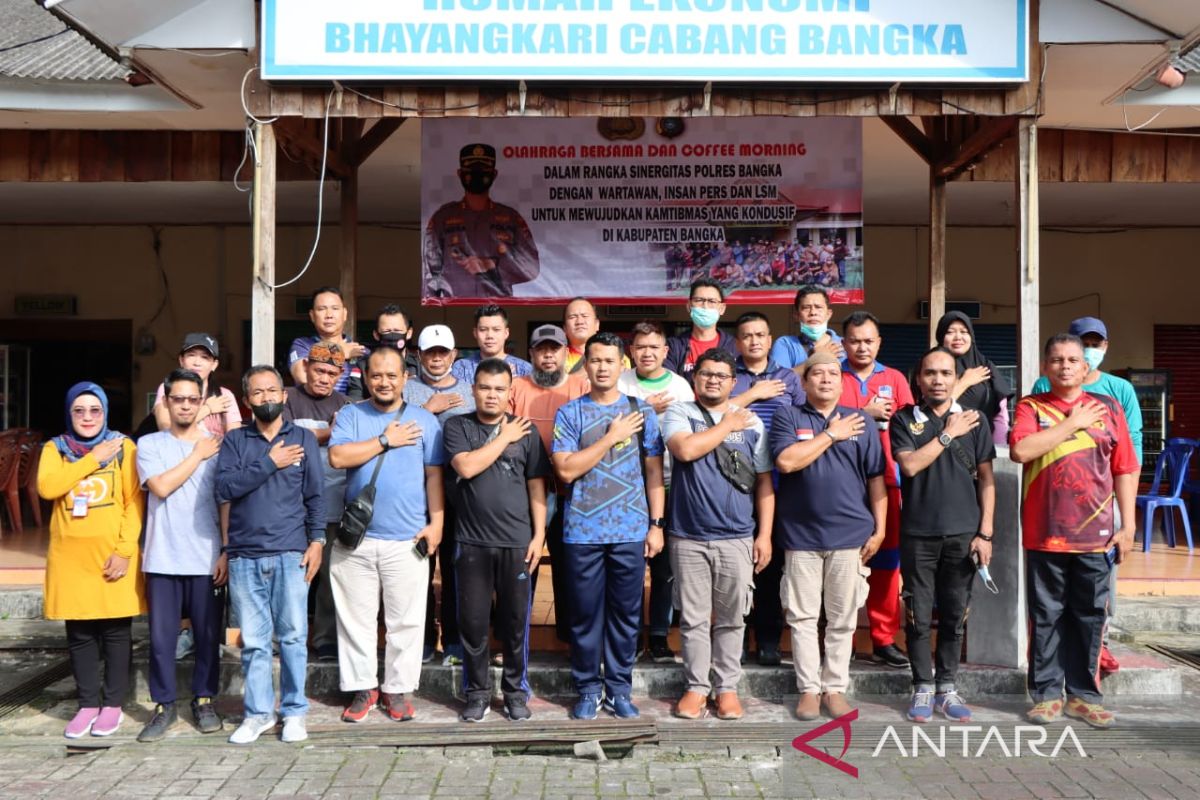 Polres Bangka perkuat kemitraan media massa