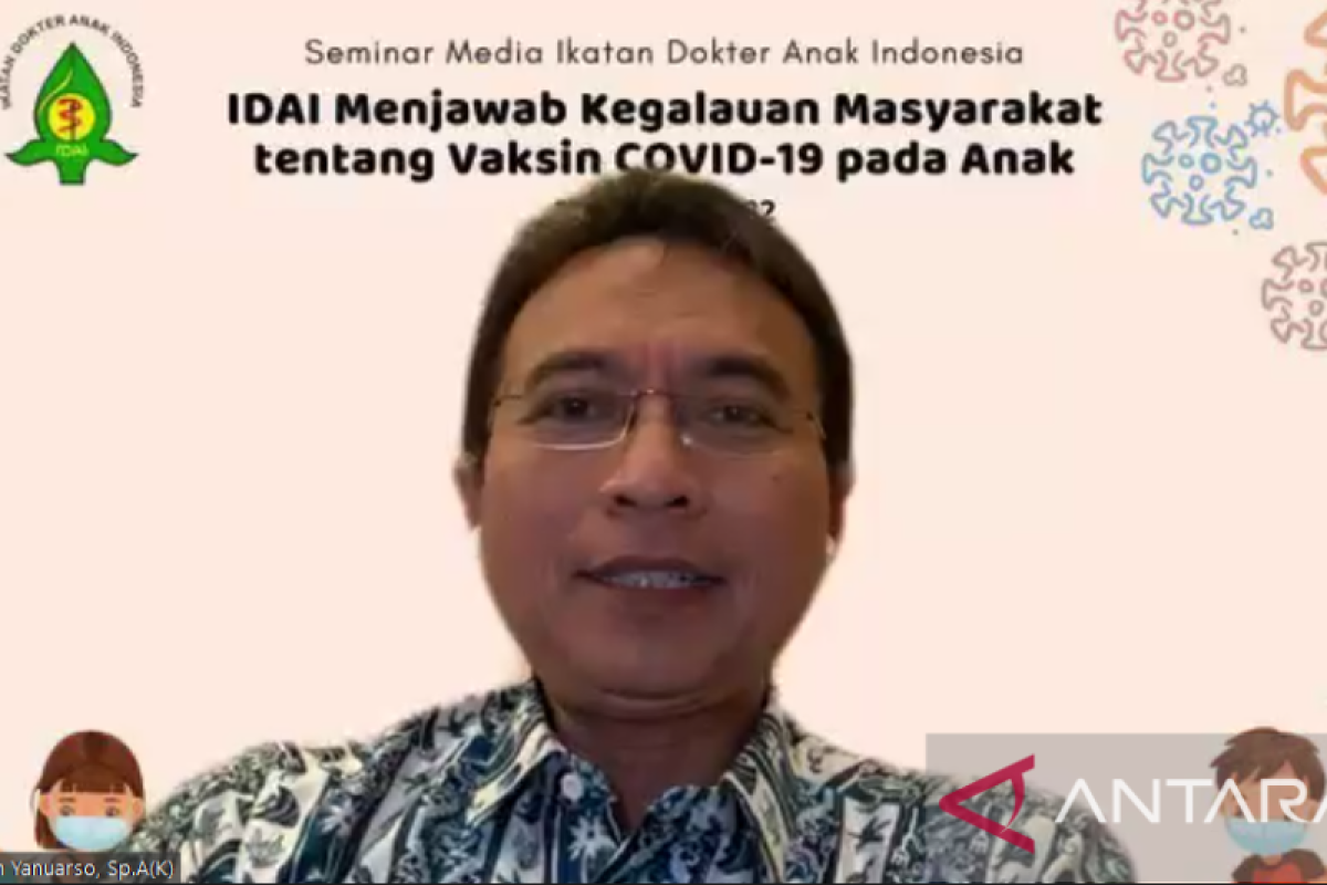 IDAI dorong masyarakat pastikan manfaat vaksinasi COVID-19 untuk anak