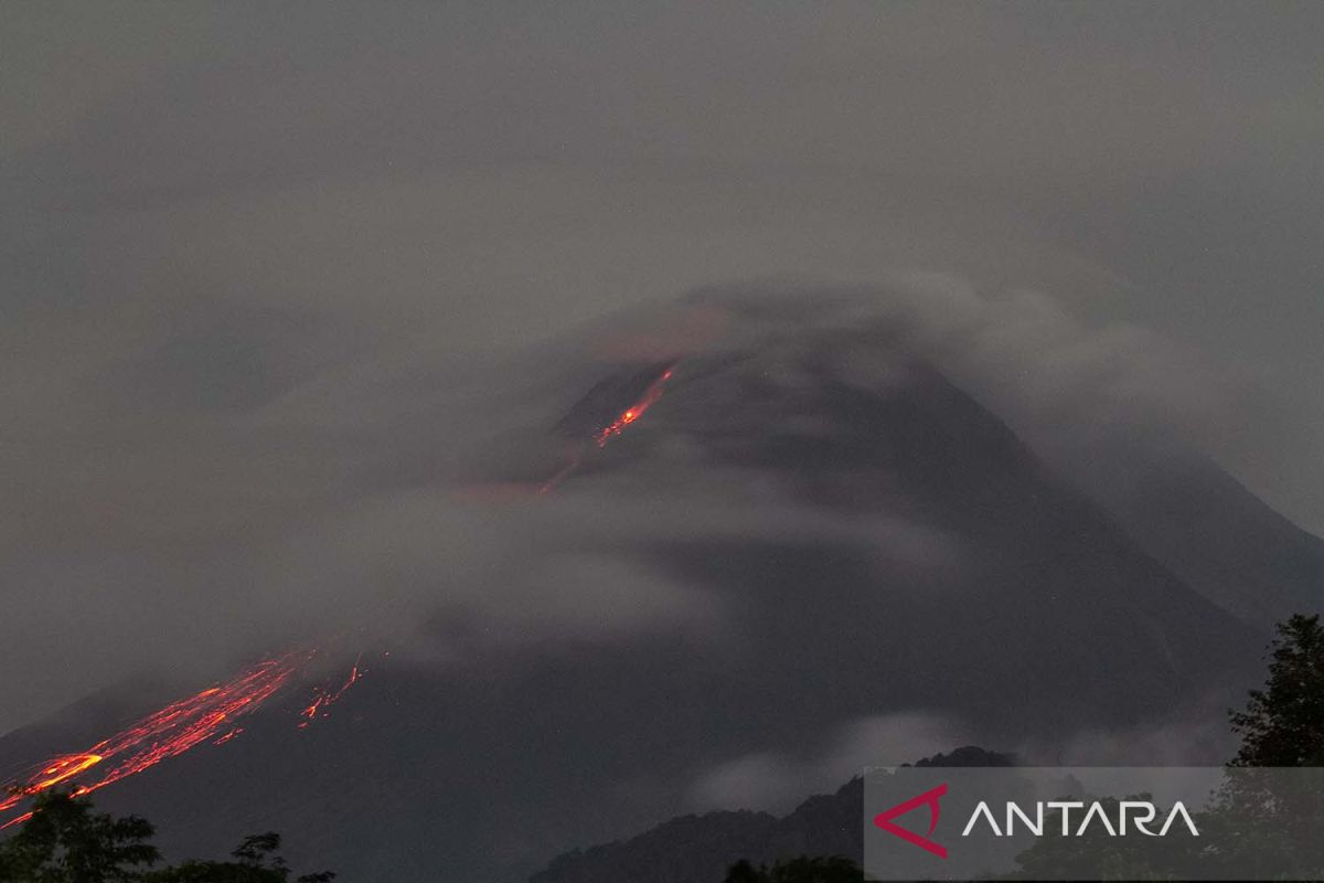 Gunung Merapi 134 kali luncurkan guguran lava selama sepekan