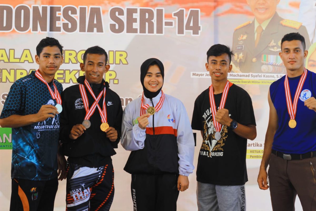 Dua atlet Muaythai Aceh Jaya raih medali emas di Kejurnas Makassar
