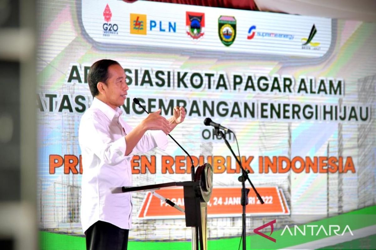 Jokowi promotes Pagar Alam to be Indonesia's first zero-emission city