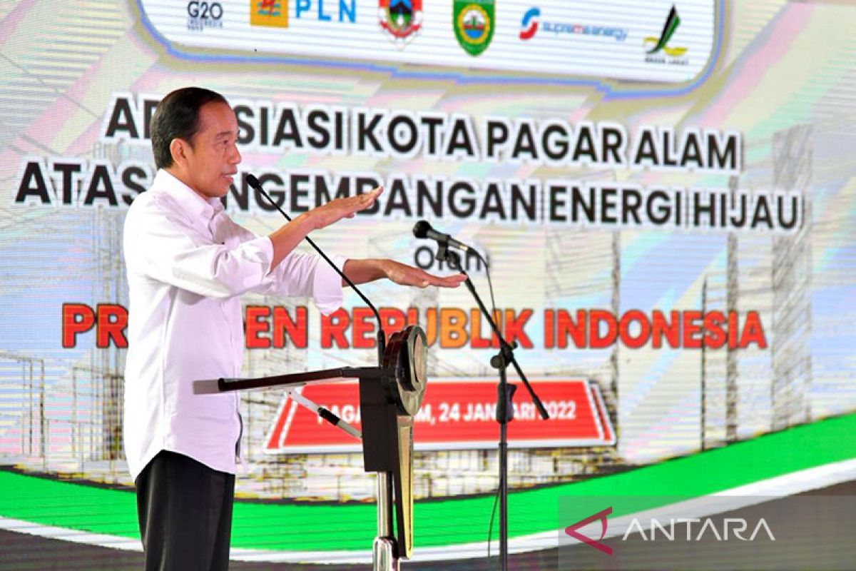 Jokowi promotes Pagar Alam to be Indonesia's first zero-emission city