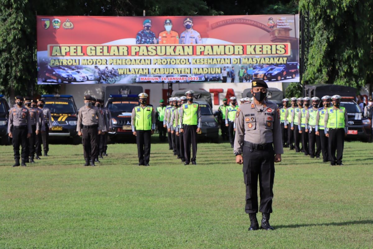 Polres dan Pemkab Madiun fokus tertibkan prokes melalui Operasi Pamor Keris