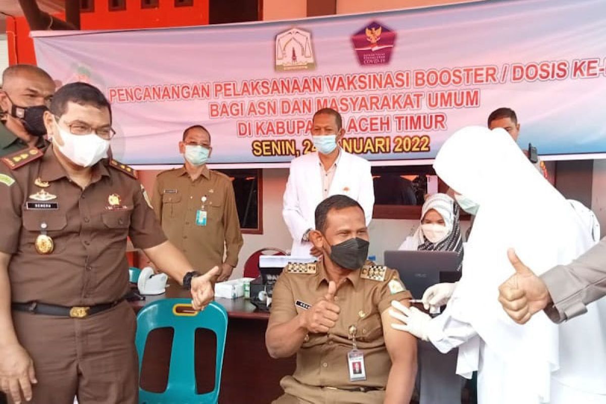 ASN Aceh Timur mulai jalani vaksinasi penguat