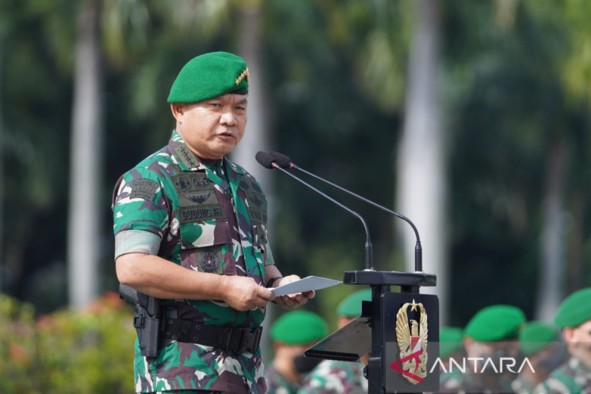 Kasad kawal pengembalian TWP TNI AD  yang dikorupsi Brigjen YAK