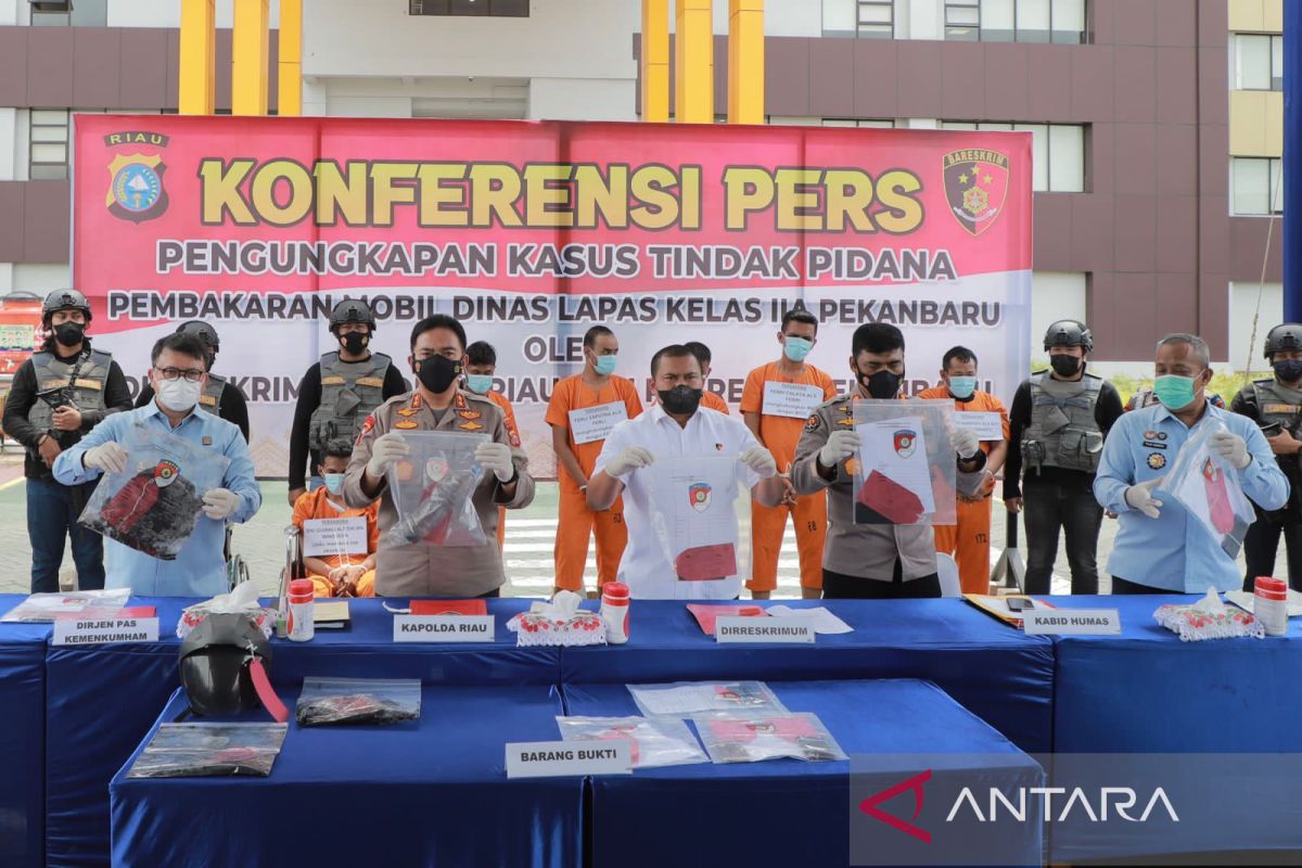 Otak pembakar mobil dinas Lapas Pekanbaru akan dikirim ke Nusakambangan