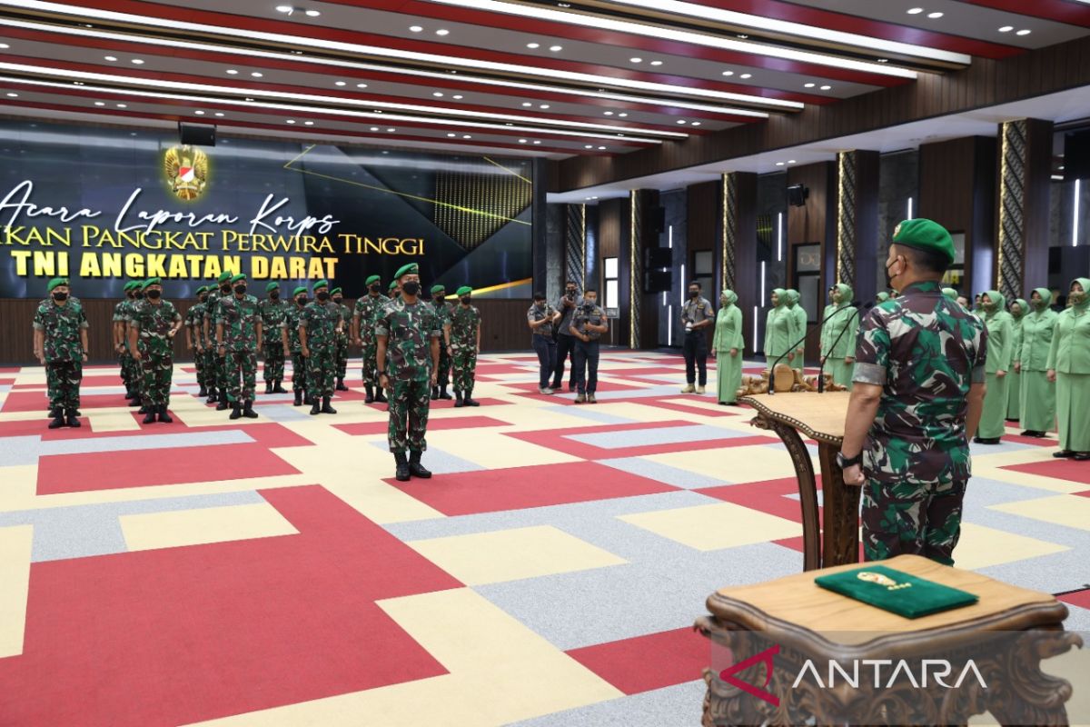 23 perwira tinggi TNI AD naik pangkat